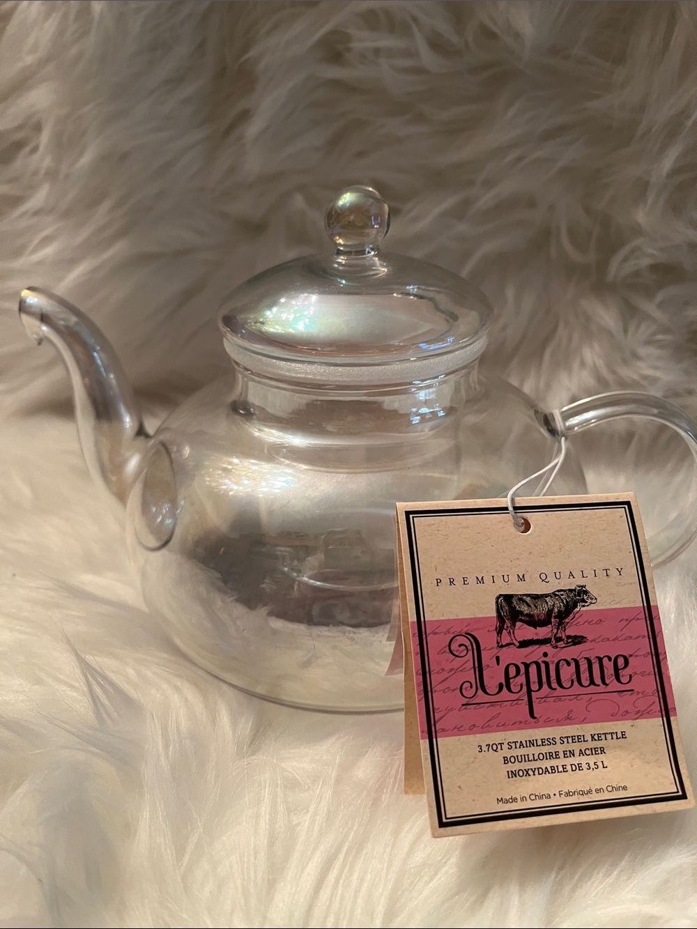 Lepicure Clear Glass Teapot